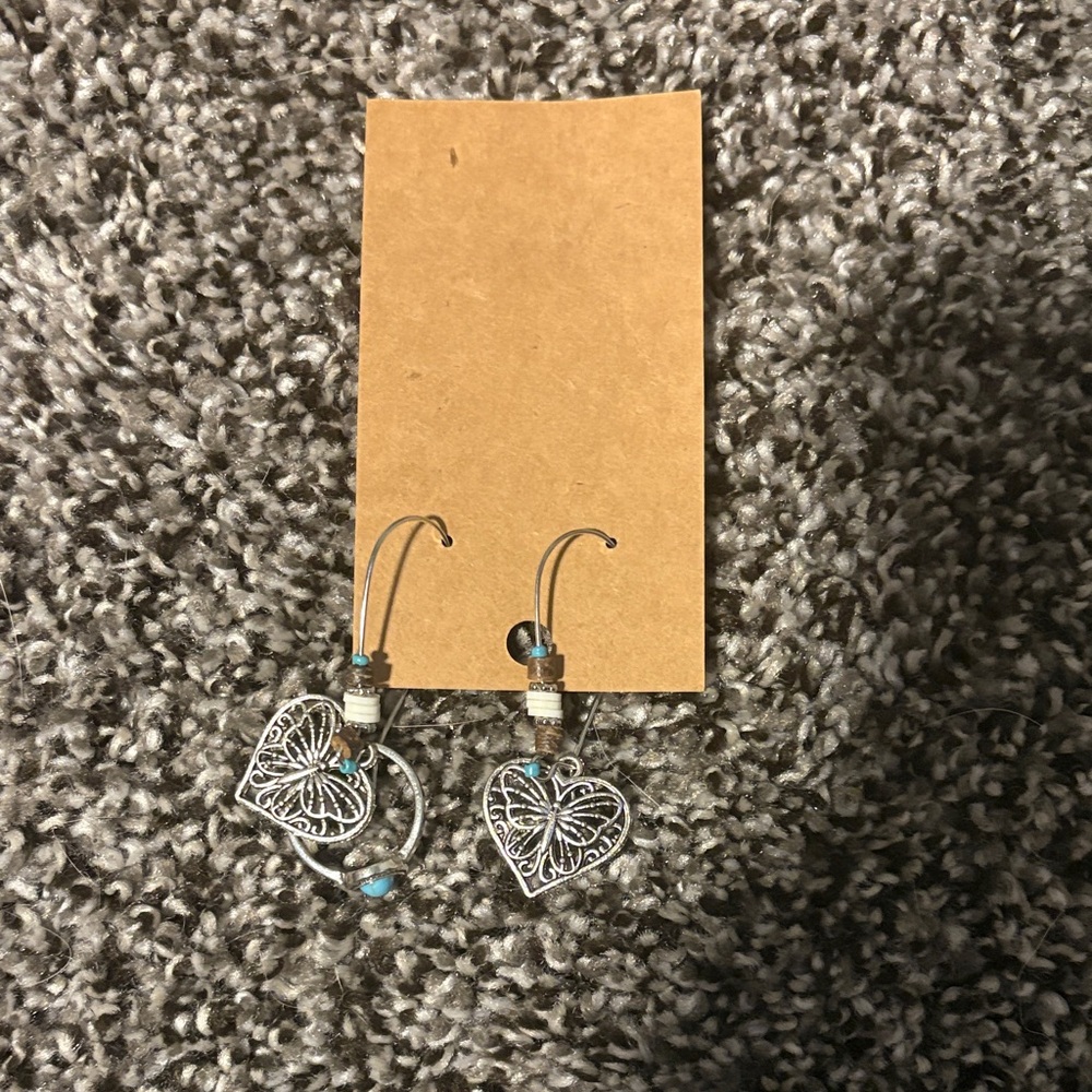 Silver Heart Earrings